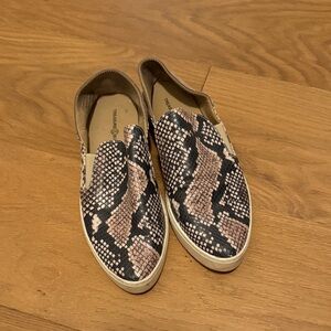 Treasure & Bond Snake Print Loafers